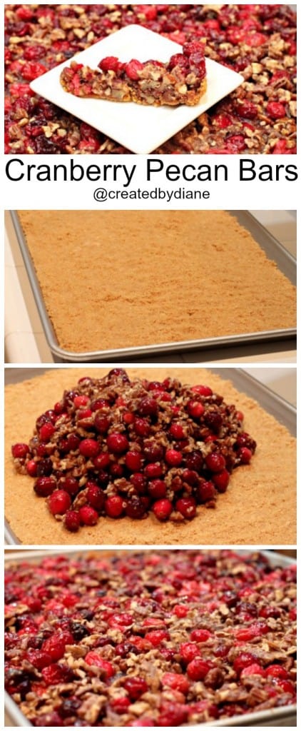 Cranberry Pecan Bars Thanksgiving