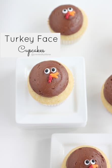 Turkey Face Cupcakes @createdbydiane