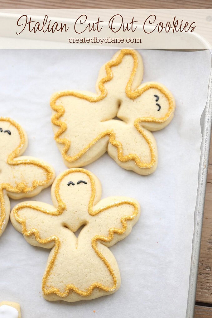 Italian cut out cookies from createdbydiane