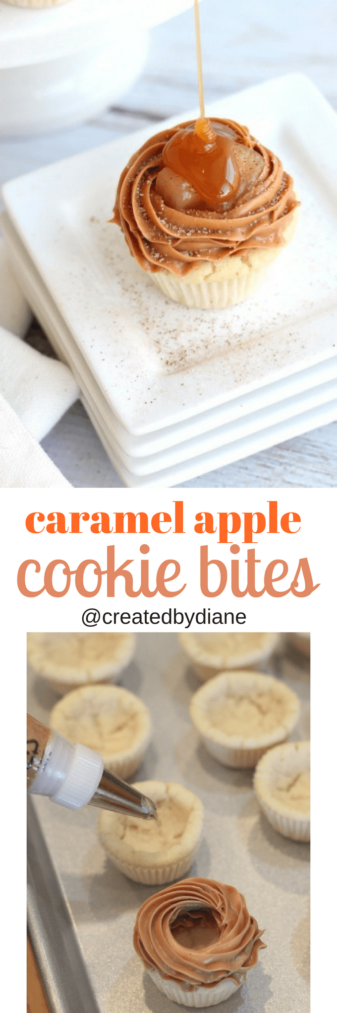 caramel apple cookie bites from @createdbydiane