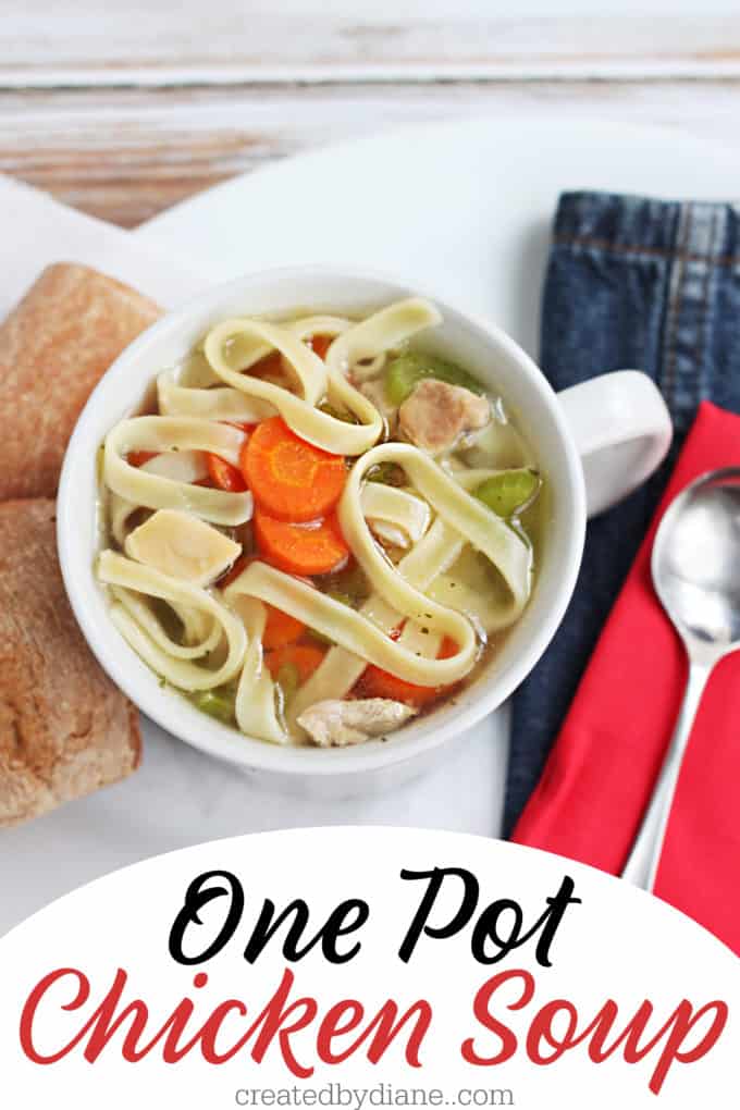 one pot chicken soup under 30 minutes