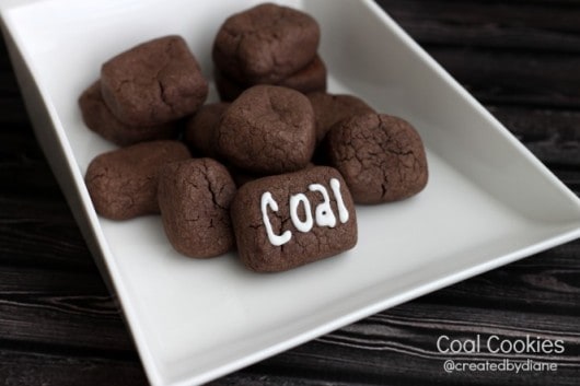  coal cookies @createdbydiane