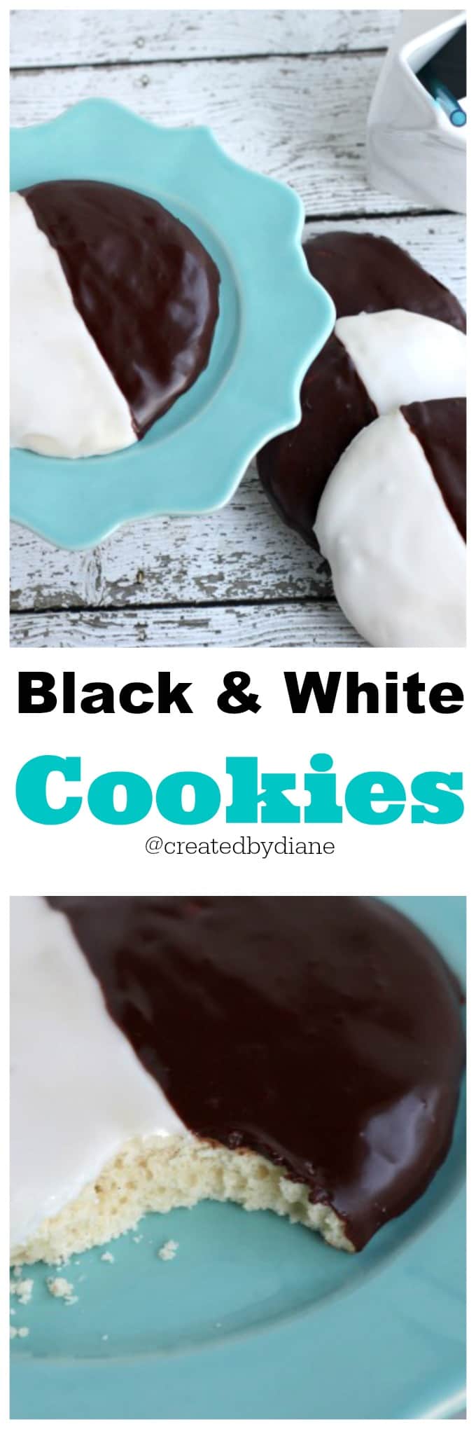 Black and White Cookies @createdbydiane