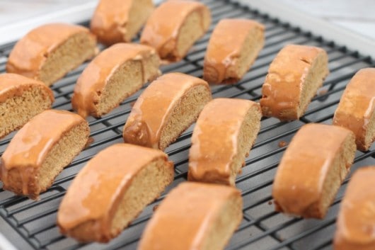 Gingerbread Biscotti with Gingerbread Icing @createdbydiane