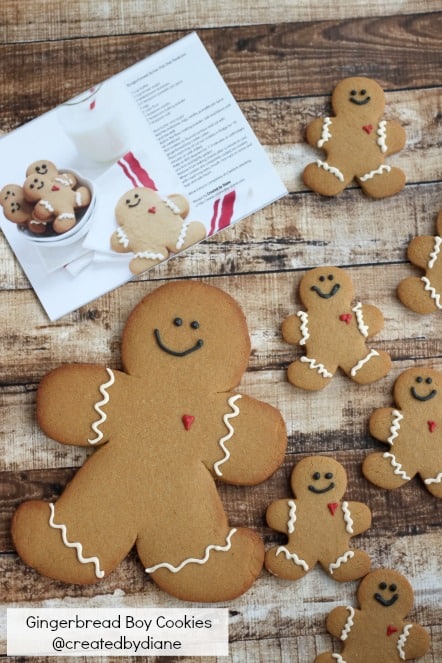 Gingerbread Boy Cookies@createdbydiane