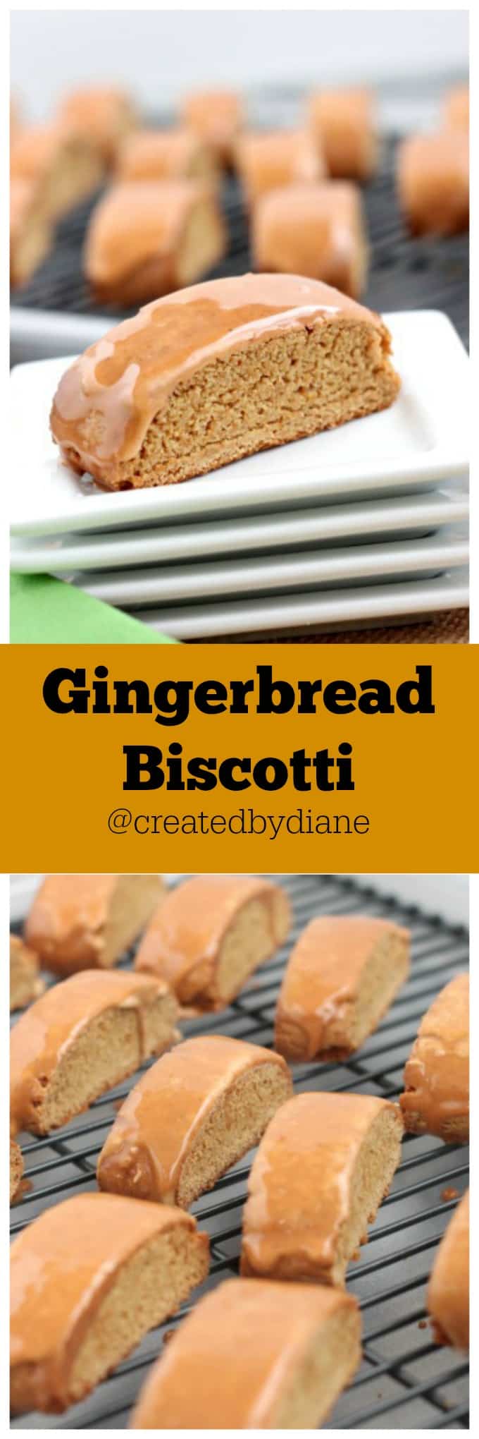 Gingerbread biscotti @createdbydiane