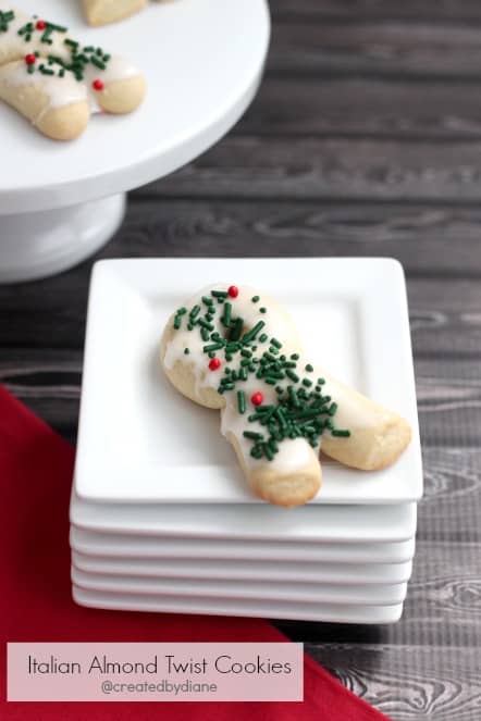 Italian Almond Twist Cookies