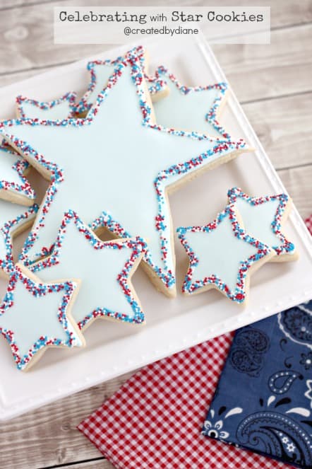 Celebrating with Star Cookies from @createdbydiane