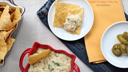 Green Chicken Chile Dip @createdbydiane