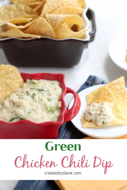 Green Chicken Chile Dip createdbydiane.com