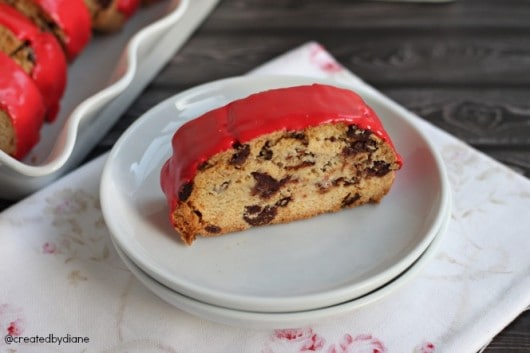 Strawberry Chocolate Chip biscotti