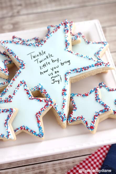 Twinkle Twinkle little boy Cookies @createdbydiane