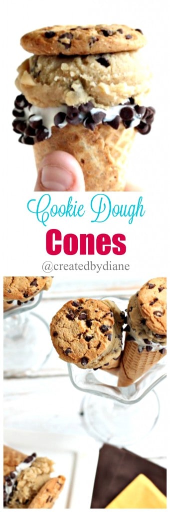 cookie dough cones