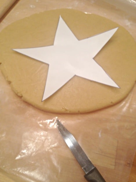 giant star cookie template