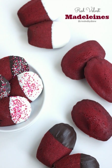 Red Velvet madeleines @createdbydiane