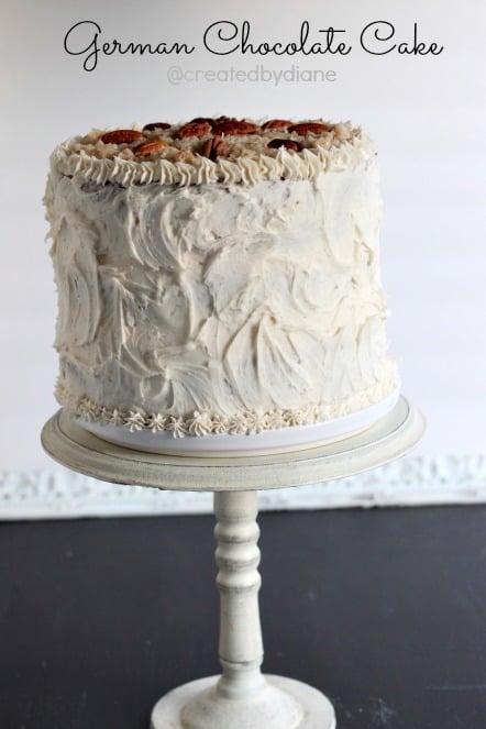 Easy 3 layer German Chocolate  Cake  with Buttercream 