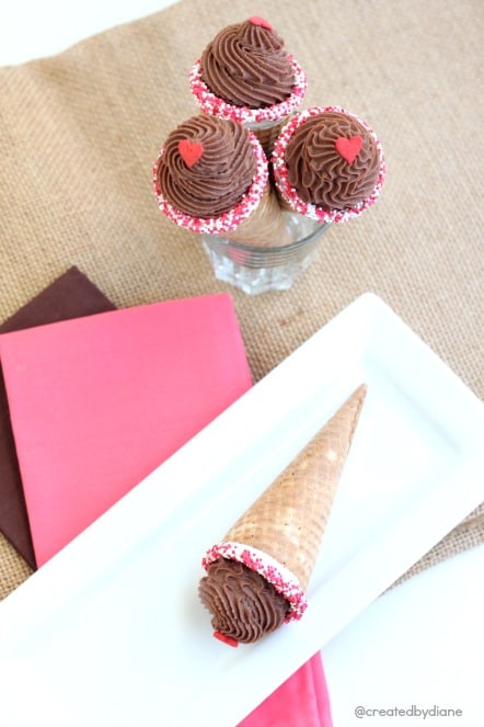 chocolate Valentine Cannoli Cones @createdbydiane.jpg