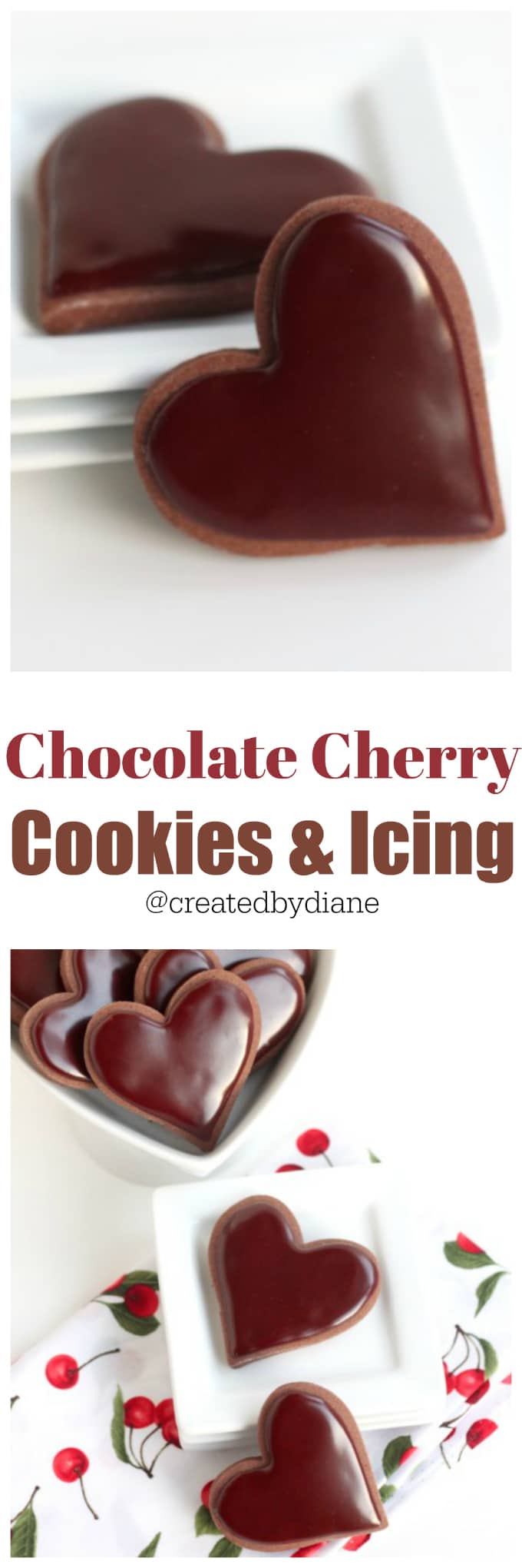 chocolate cherry cookies and icing recipes @createdbydiane