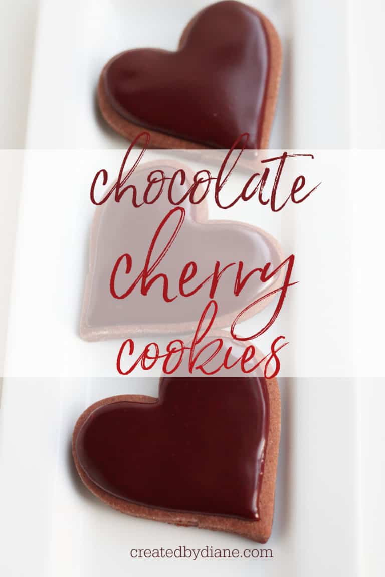 Chocolate Cherry Cut Out Cookies Created by Diane
