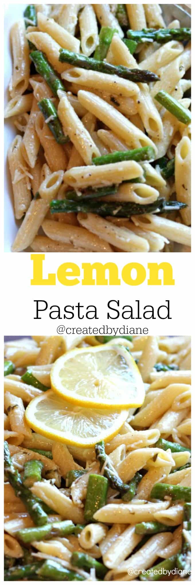 Lemon Pasta Salad recipe from @createdbydiane