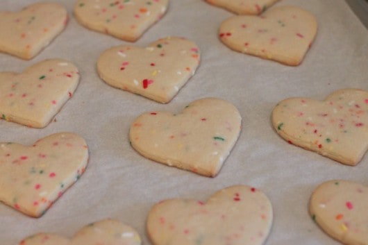 Lemon cut out cookies with sprinkles @createdbydiane