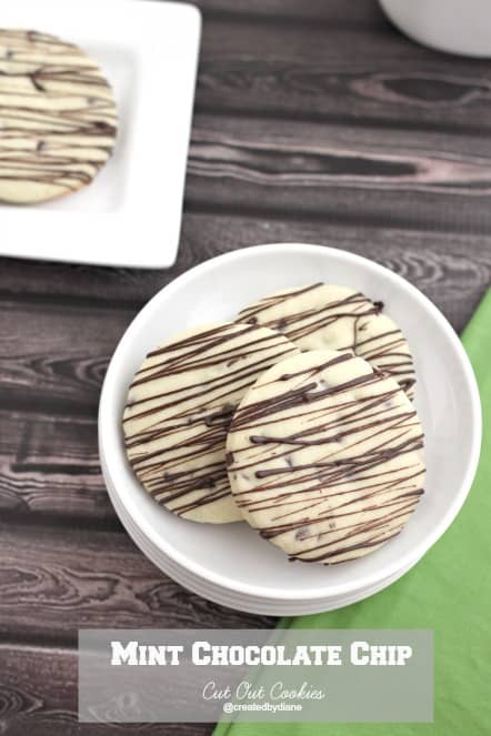 Chocolate Chip Mint Cut Out Cookies