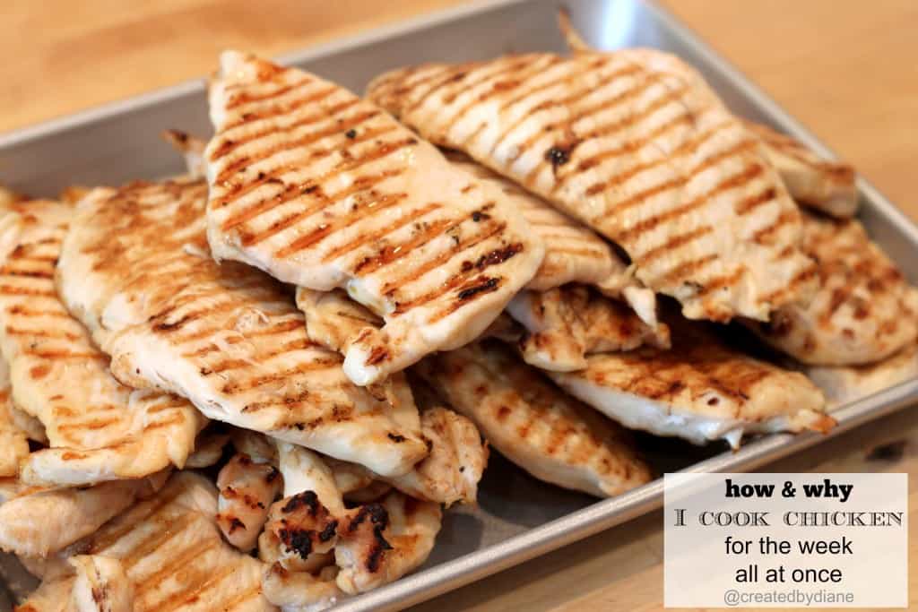 cooking chicken for the week for many meals quickly
