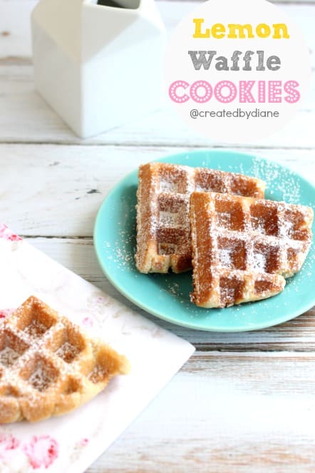 Lemon Waffle Cookies from @createdbydiane