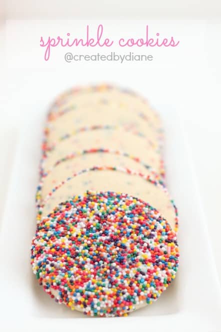 Sprinkle Cookies @createdbydiane