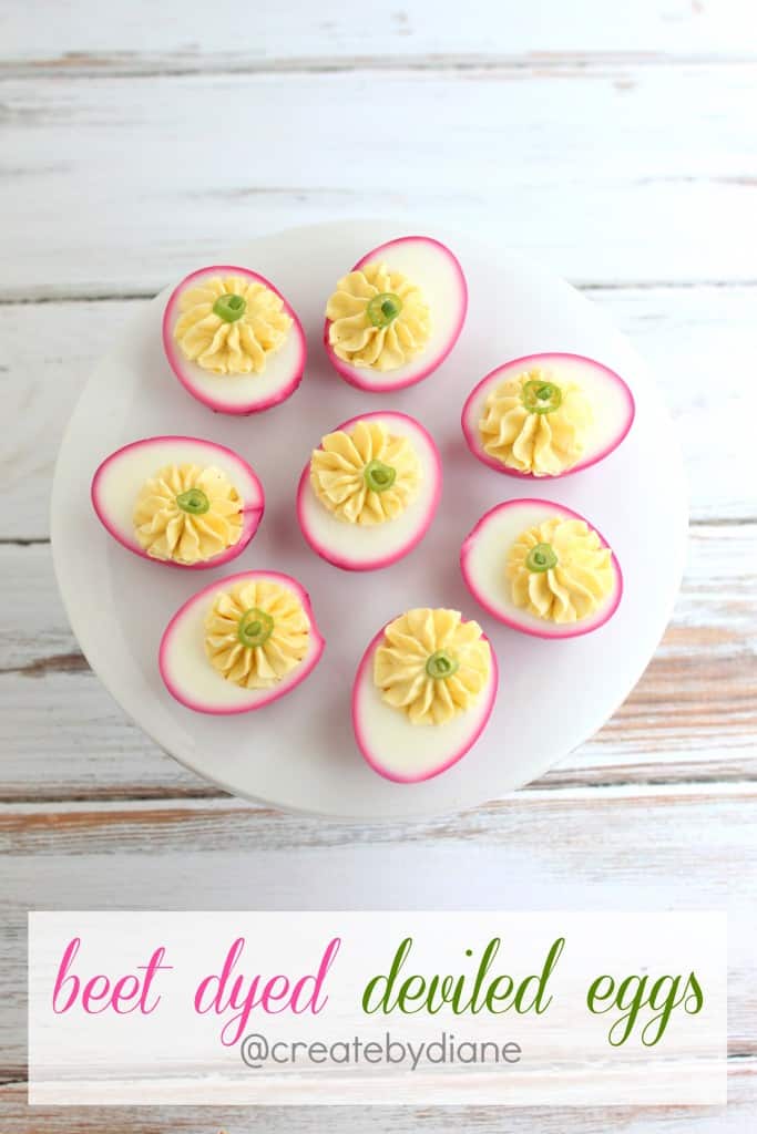 beet dyed deviled eggs @createdbydiane