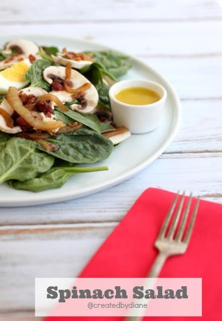delicious Spinach-Salad-@createdbydiane recipe