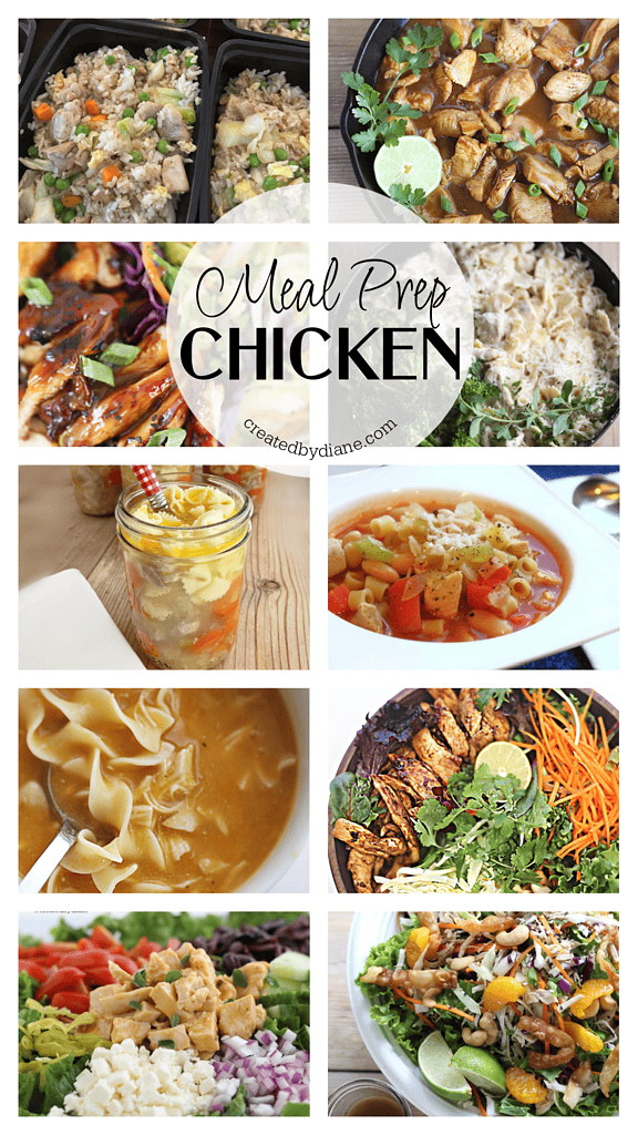 how and why to cook chicken for the week at once and meals to use them in MEAL PREP createdbydiane