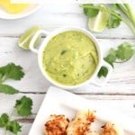 Coconut Chicken with pineapple guacamole recipe @createdbydiane