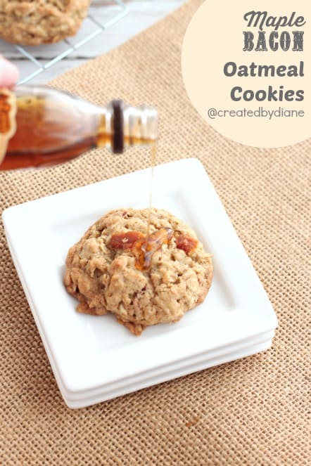 maple bacon oatmeal cookies @createdbydiane