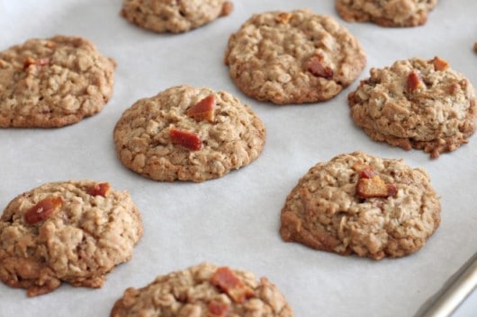 oatmeal maple bacon cookies