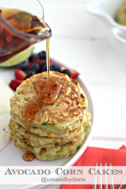 Avocado Corn Cakes