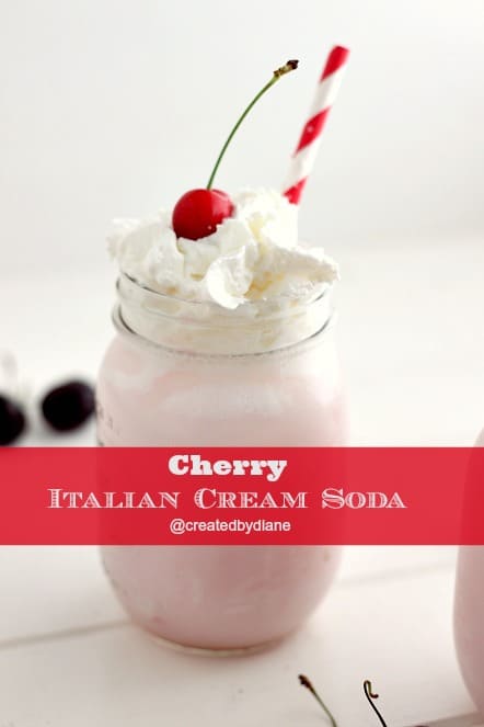 Cherry Italian Cream Soda @createdbydiane