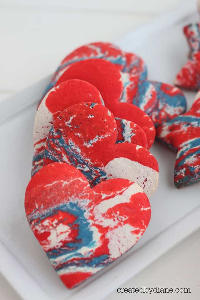 tie dye cookies, patriotic, createdbydiane