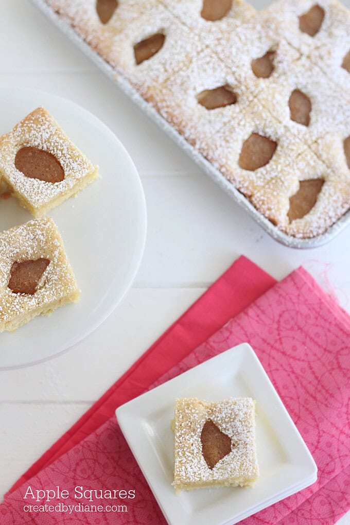 APPLE SQUARES Cake Recipe createdbydiane