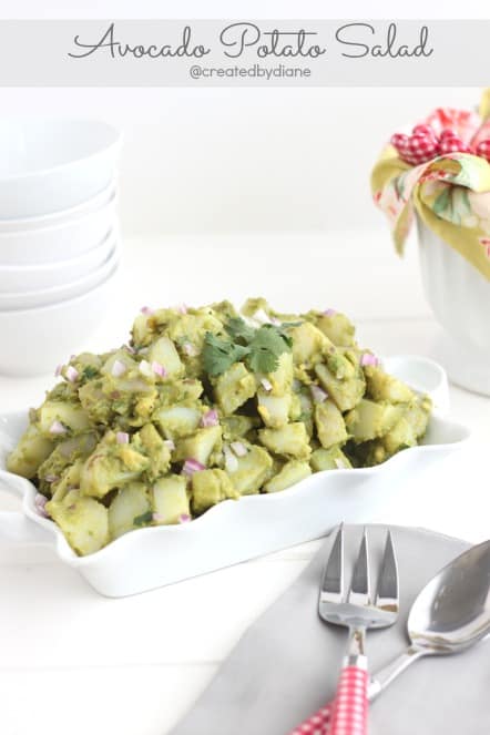 Avocado Potato Salad @createdbydiane