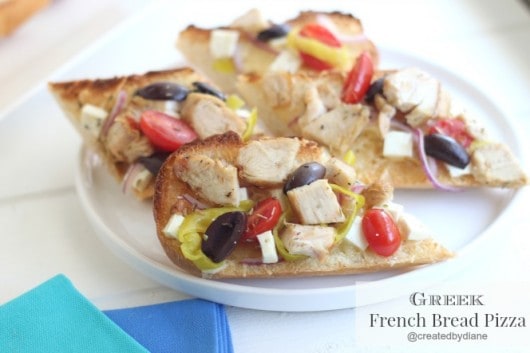 Greek French Bread Pizza