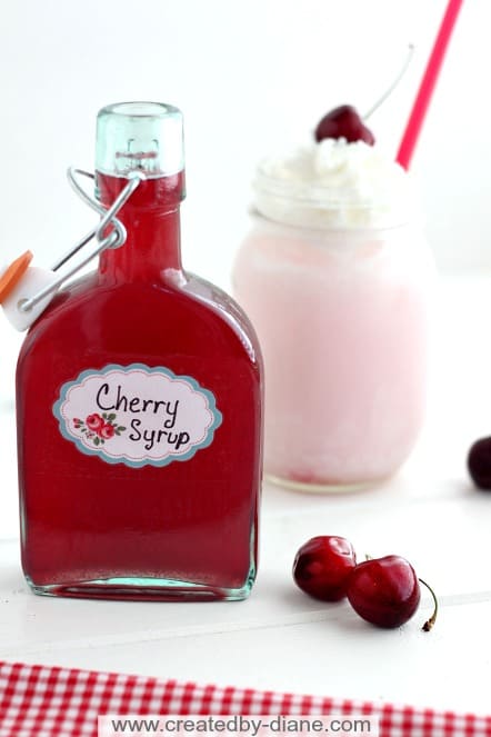 Homemade Cherry Syrup from @createdbydiane