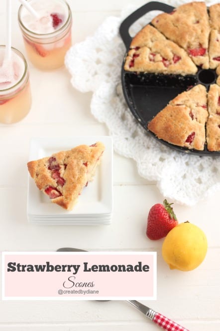 Strawberry Lemonade Scones