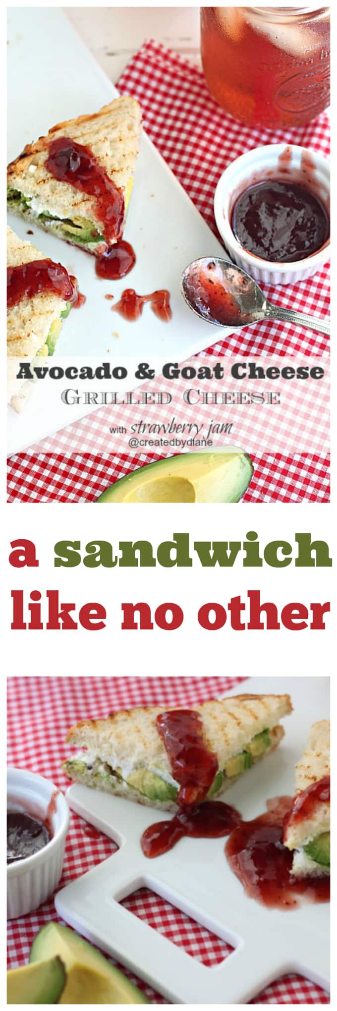 avocado and goat cheese grilled cheese sandwich @createdbydiane