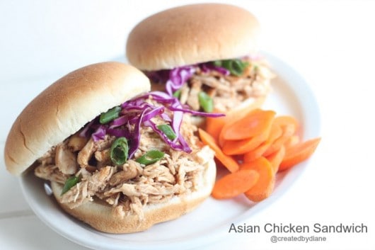 Asian Chicken Sandwich @createdbydiane