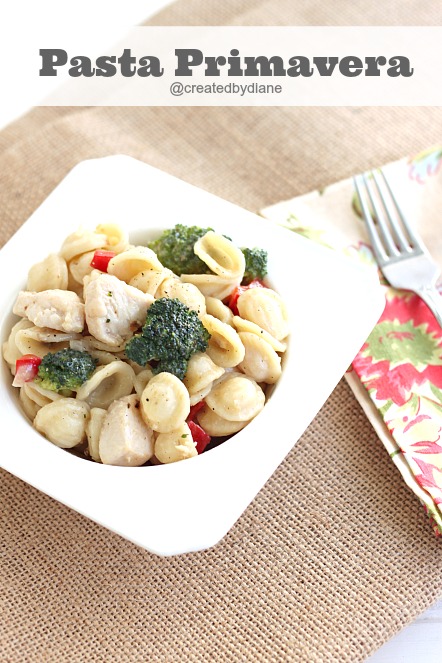 Pasta Primavera with Chicken