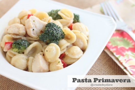 Pasta Primavera Recipe @createdbydiane