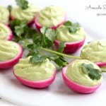 avocado deviled eggs @createdbydiane