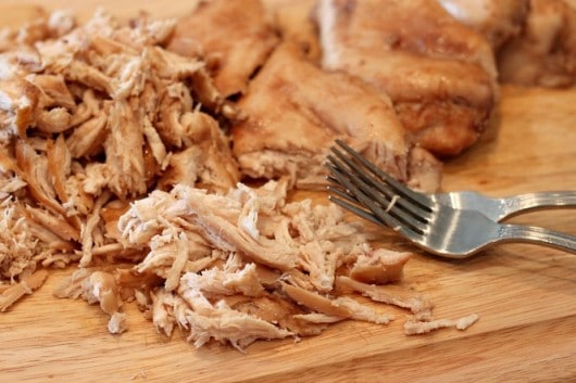 how to shred chicken with 2 forks @createdbydiane