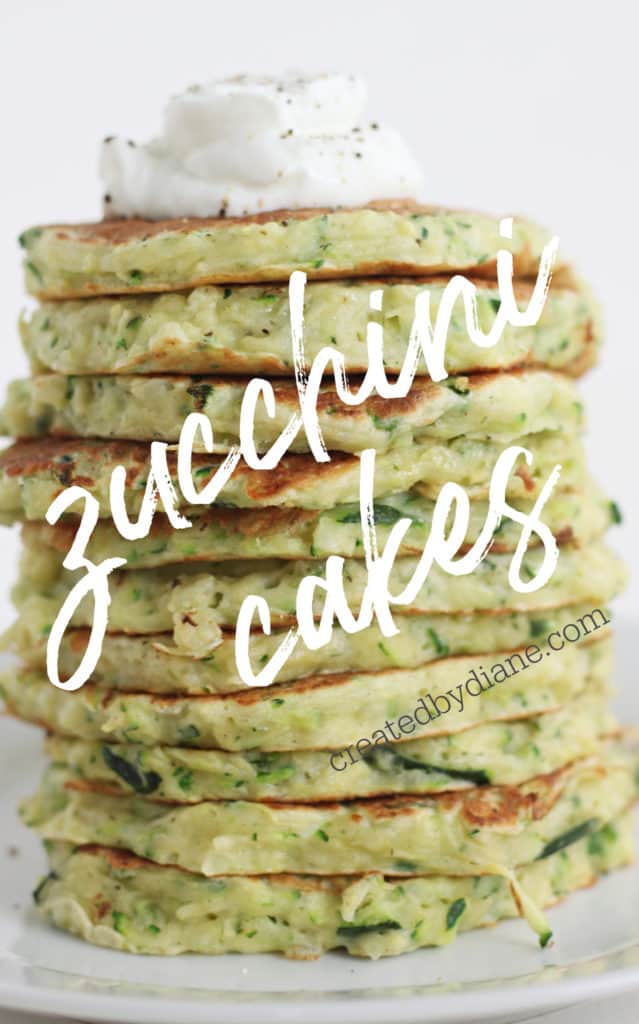 zucchini cakes recipe createdbydiane.com